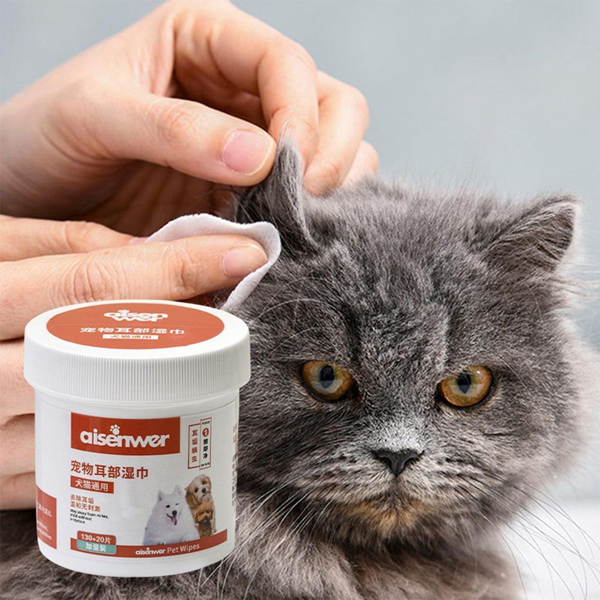 Soft Pet Cleaning  Dog Wet  Grooming Ear 150pcs