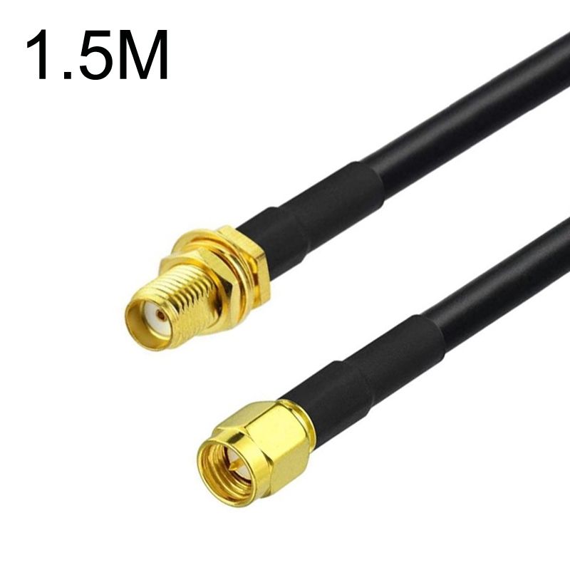 SMA Male To SMA Female RG58 Coaxial Cable, Cable Length:1.5m