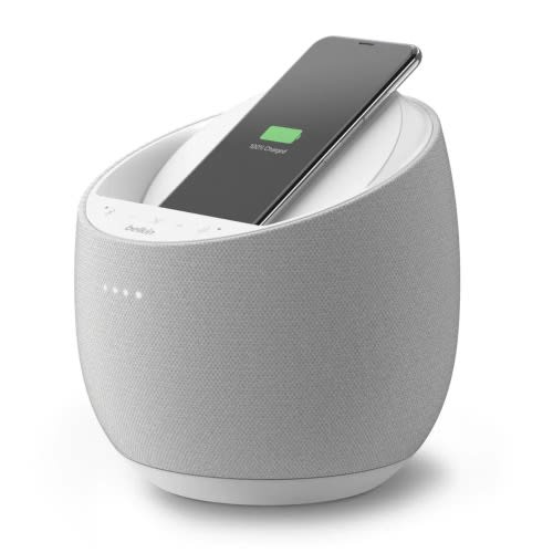 Hi-fi Smart Speaker + Wireless Charger - White