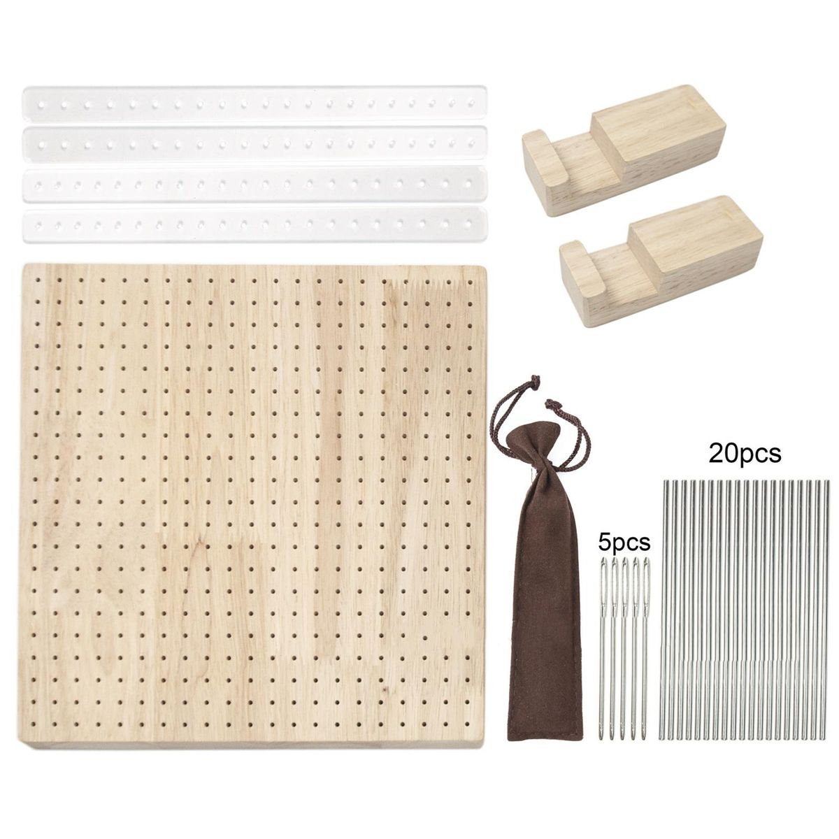 Crocheting Blocking Board Granny Square Lover Handcrafted Blocking Board Kit Wooden Color