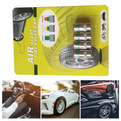 Copper Air Alert Tire Valve Cap -4pcs