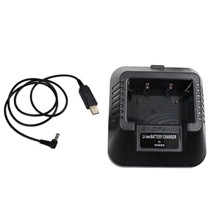 USB Charger Adapter For For Baofeng UV5R DM5R BFF8 BFF8HP Waie