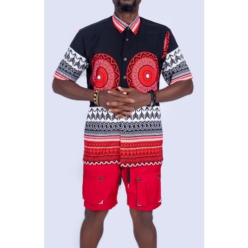 Mens Two Piece Shirt  Short