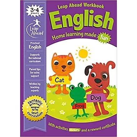 Leap Ahead Workbook English - 3-4 Years - Home Learning Made Fun