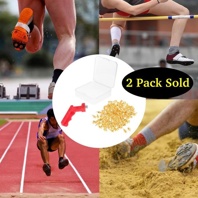 240 Count 1/4" Track Spikes Replaces For Running Shoes Long Jump Gold