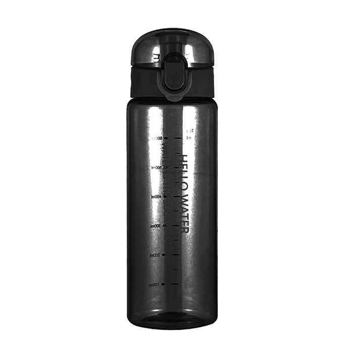 780ml  Y Ling Bi Y Le  Ups Sports Water Bottle Heat Resistant Water Bottle-transparent Black-24*7.35cm