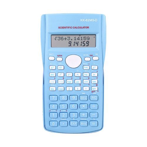 Student Calculator 2-Line LCD Screen Multiple-Sky Blue