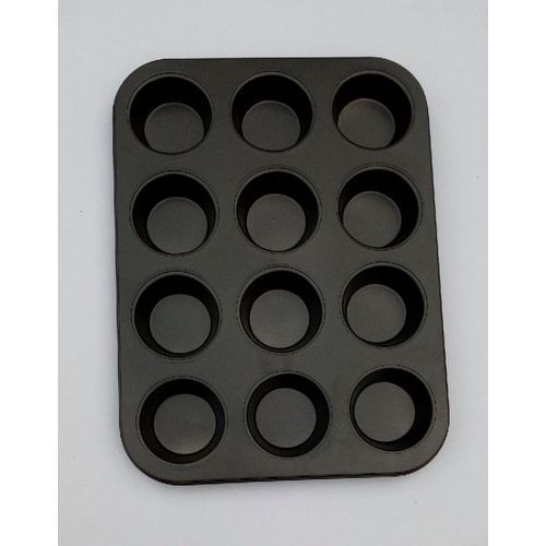 12 Cups Muffin Carbon Baking Pan