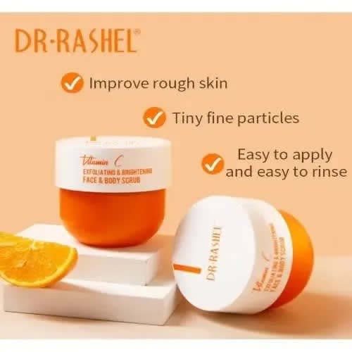 Dr Rashel Vitamin C Exfoliating & Brightening Face & Body Scrub - 250g
