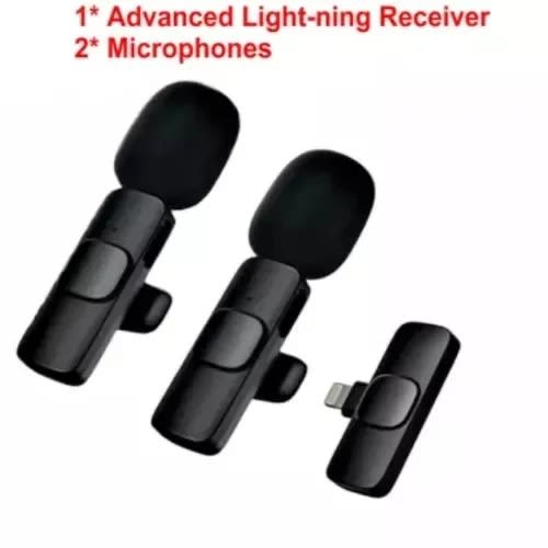 K9 Dual Microphone Lightening Connector Wireless Microphone
