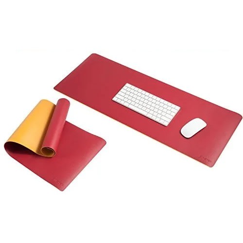 Leather Mouse Mat With Rgb Backlit Bluetooth Keyboard And Mouse Combo