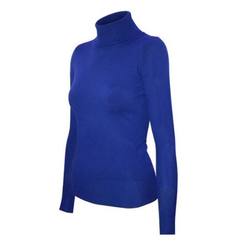 Female Turtle Neck Long Sleeve - Blue