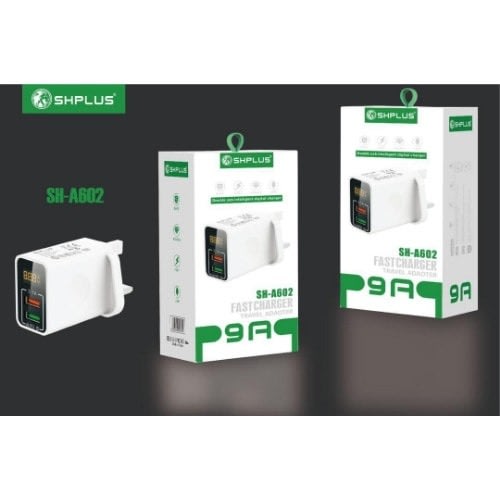 Shplus Double USB Intelligent Digital Charger -10W