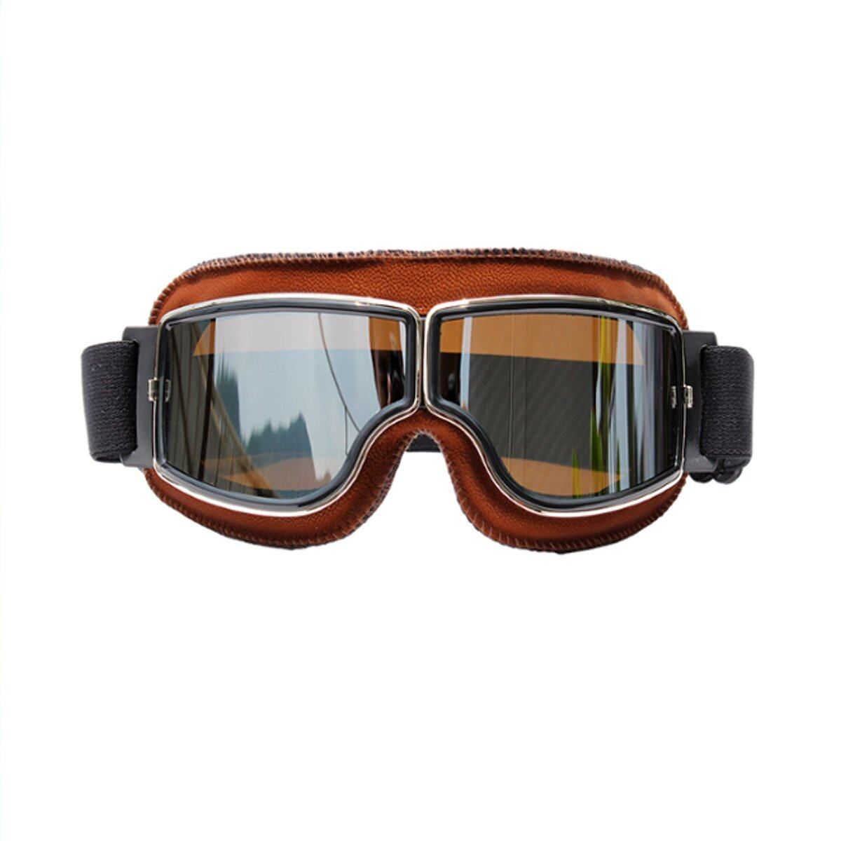 Anti-UV Windproof Glasses Eyewear Motorcycle Motorbike Biker Silver