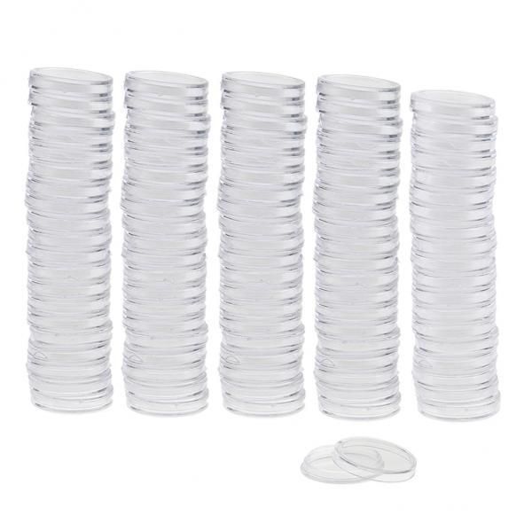 3X 100Pcs Transparent Coin Storage  Storage Protector Collect