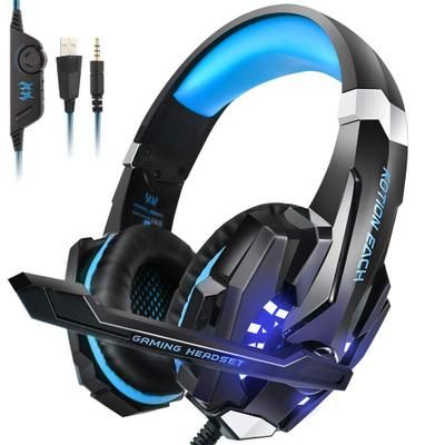 Gaming Headsets Big Headphones With Light Mic Bass For PC Computer Gamer Laptop PS4 New X-BOX
