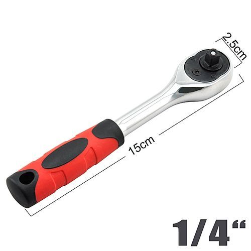 72 Teeth 1/4"  Heavy Duty Quick Release Shaft Ratchet Socket  Driver