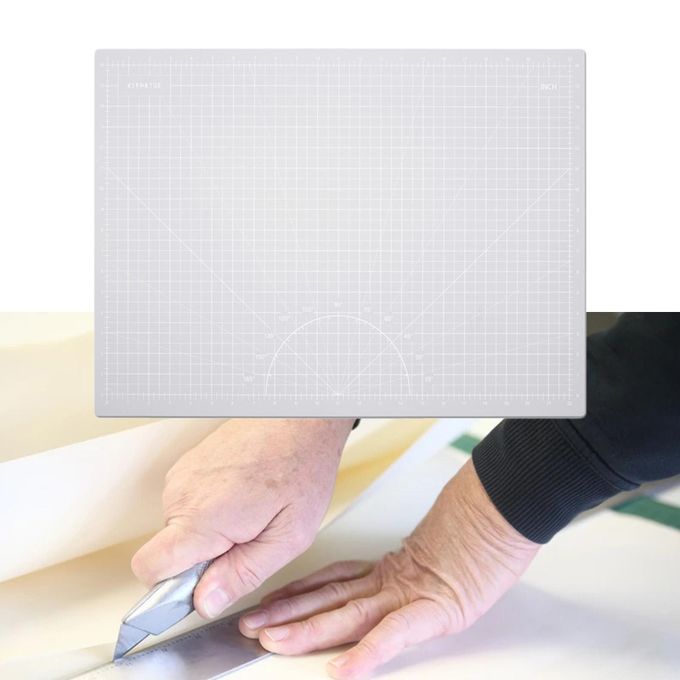 A1/A2/A3/A4 Self  Mat With Grid Lines Craft  Grey Black