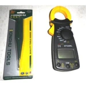 Multi Meter Dt-3266l + Multi-function Screwdriver With Lcd Display Testing Meter