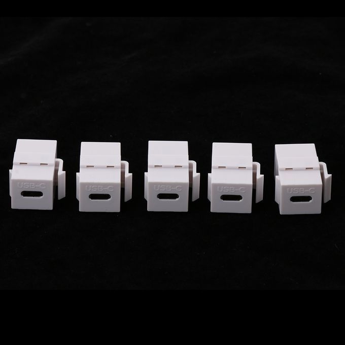 5Pack USB C Type C Connector Keystone   For Wall Plate Outlet Panel