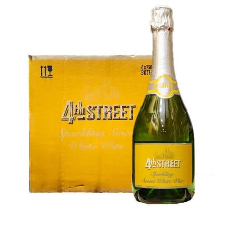 Sparkling Sweet White Wine - 750ml X6 - 10%abv