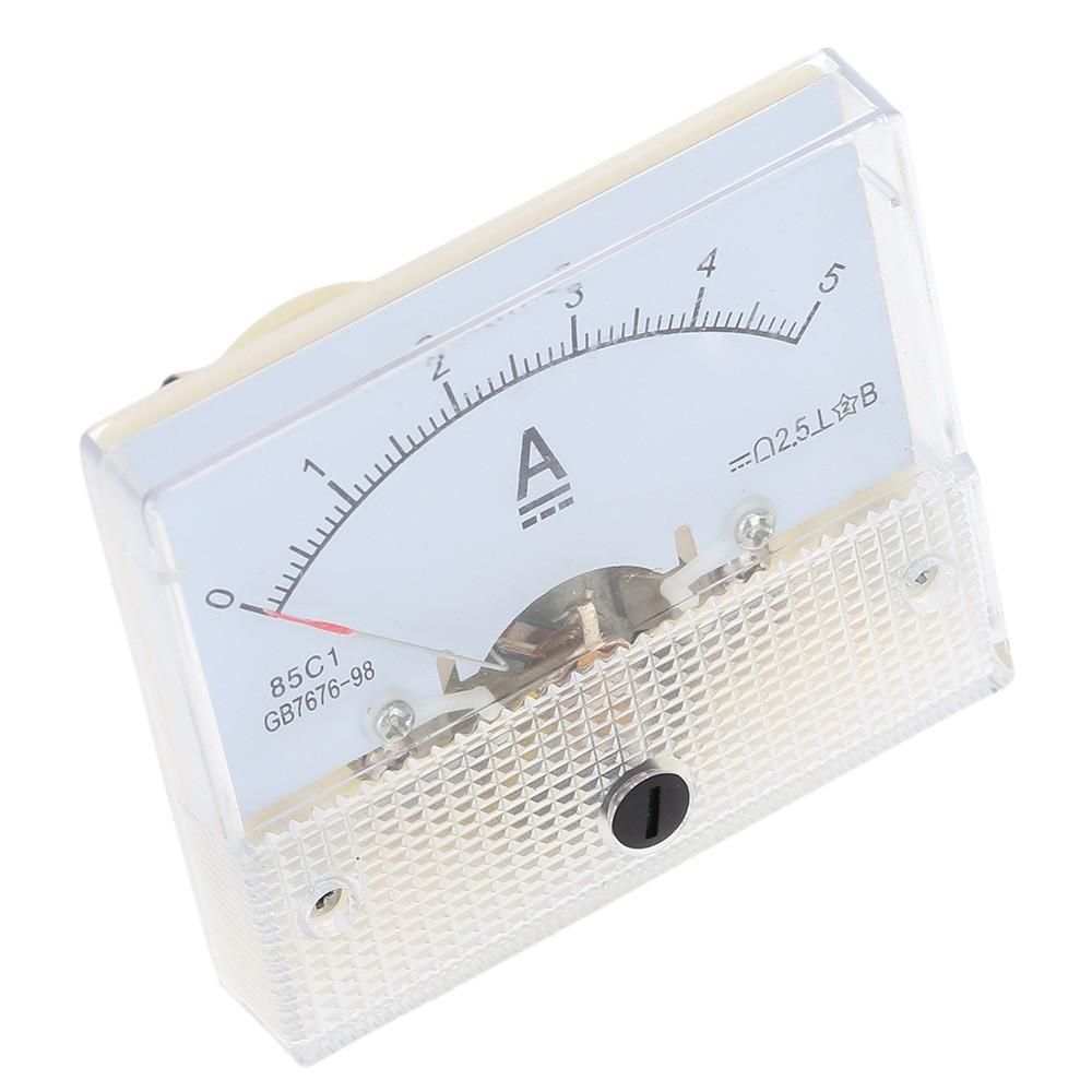 DC0-5A Analog Current Panel Meter Tester Ammeter Gauge