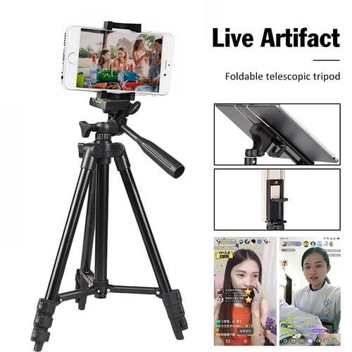 Portable Phone Tripod For iPhone,Xiaomi, Huawei Video Camera Lightweight