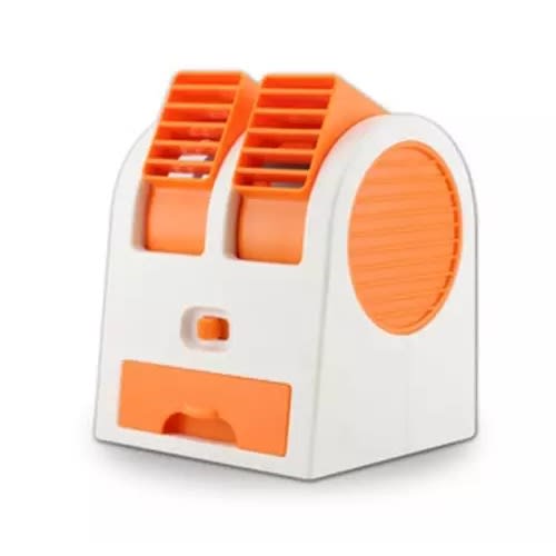 Mini Fan Double Inlet Usb-battery Powered Desktop Mini Fan