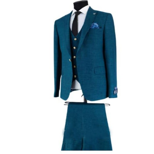 Turkey Designer Fitted Suit - 3 In 1