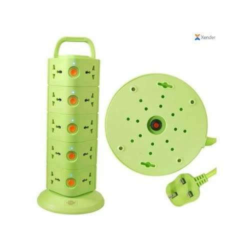 20 Way Socket Vertical Extension Box & Surge Protector