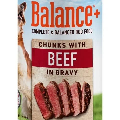 Balance Complete & Balanced Dog Food - Chunks With Beef In Gravy - 12 Cans - 415g