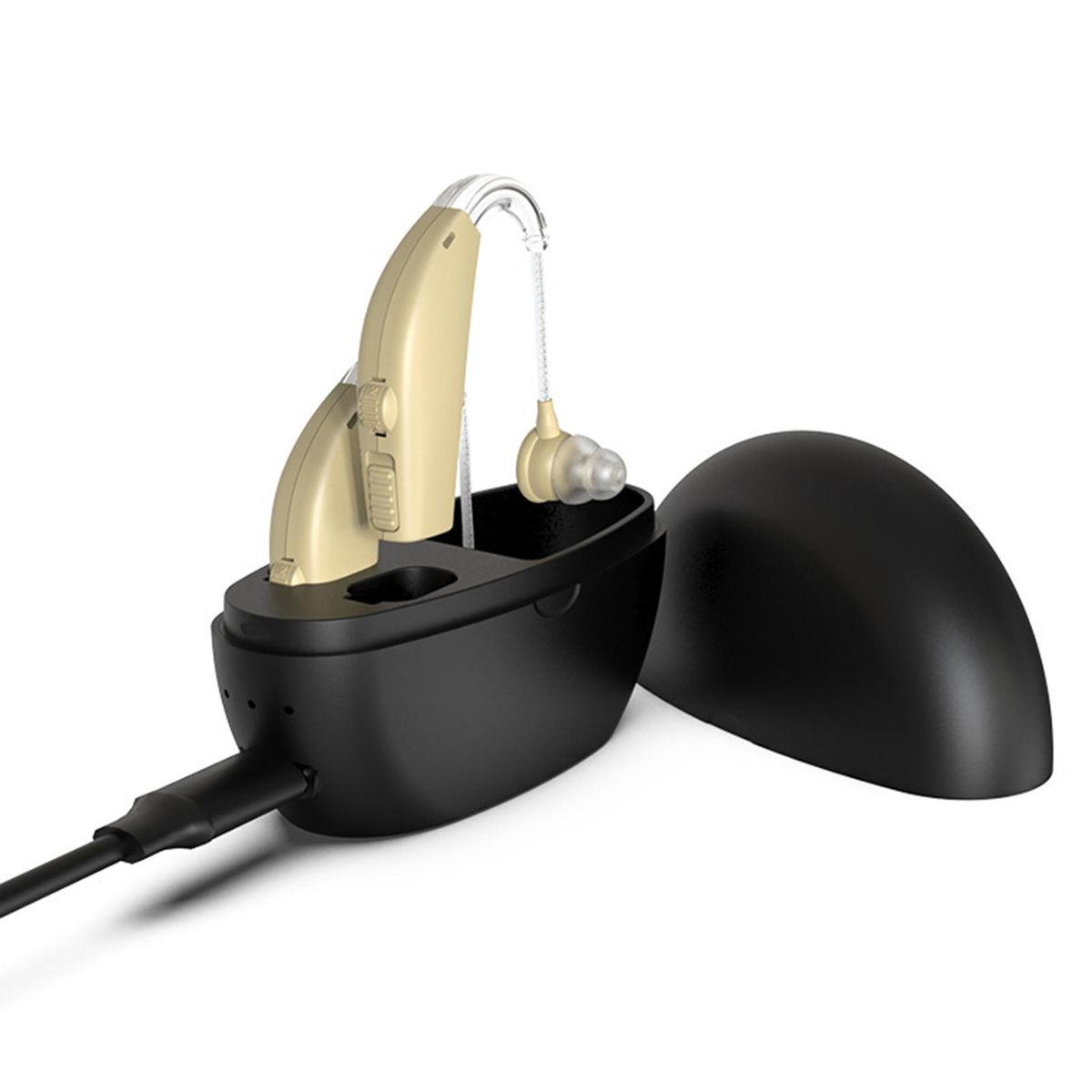 Sound Amplifier Hearing Aids In Ear Hearing Enhancement Device with Storage Case for Adults Seniors Daily & Travel