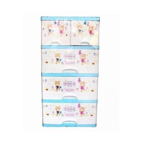 Kid Children's Baby Toddler Four Layer Drawers Cabinet Wardrobe For Cloth Storage