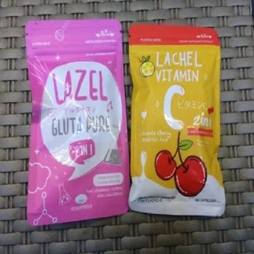 Lazel Gluta Pure 2in1 & Lachel Vitamin C 2 In 1 Quick Whitening Formular