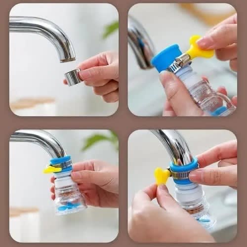 Rotating Faucet Water Splash/Filter Head- 1 piece