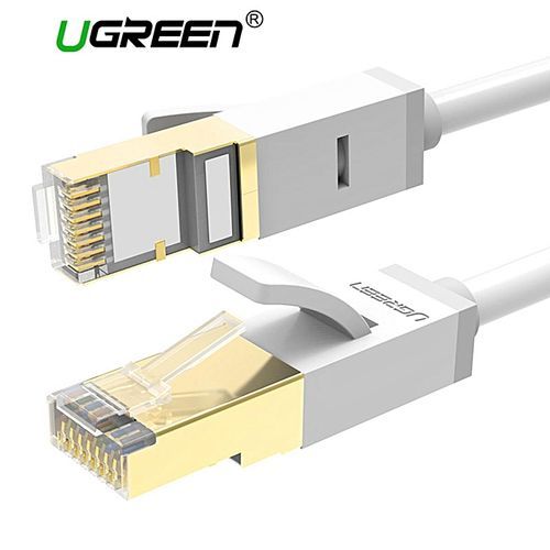 2 Meter Ethernet Cable Cat7 10 Gigabit, RJ45 Network Cable 600Mhz Lan Wire Cord Shielded For Modem, Router, PC, , Laptop, Playstation 4 PS4, PS3, PS2, XBox One XBox One 360 (Grey White) By HonTai