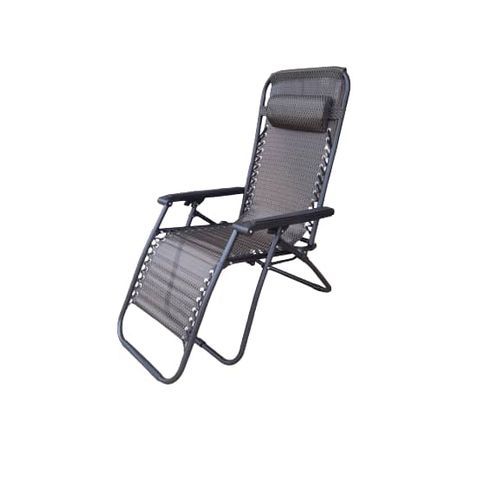 Foldable Lounge Relaxation Outdoor Chair Black