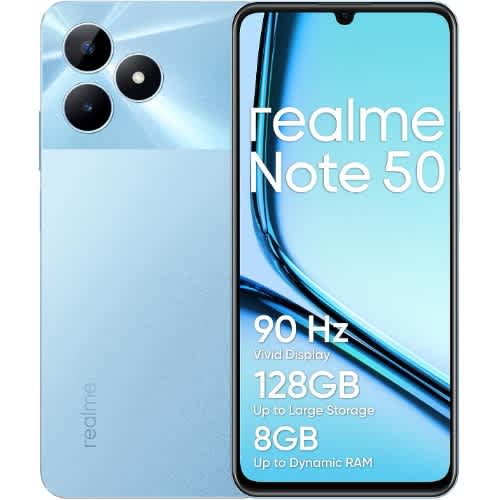 Note 50 Dual Sim 128GB ROM + 4GB RAM - 5000 mAh 4G/lte Smartphone - Sky Blue