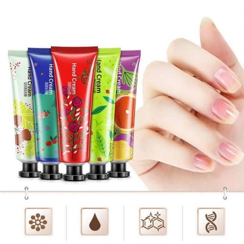 5 Pack Fruits Extract Fragrance Hand Cream