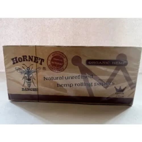 Hornet Natural Unrefined Rolling Papers-50 Booklets