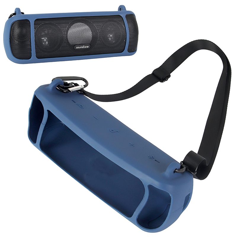 Silicone Case - Anker Soundcore Motion+ Speaker Pouch - Blue