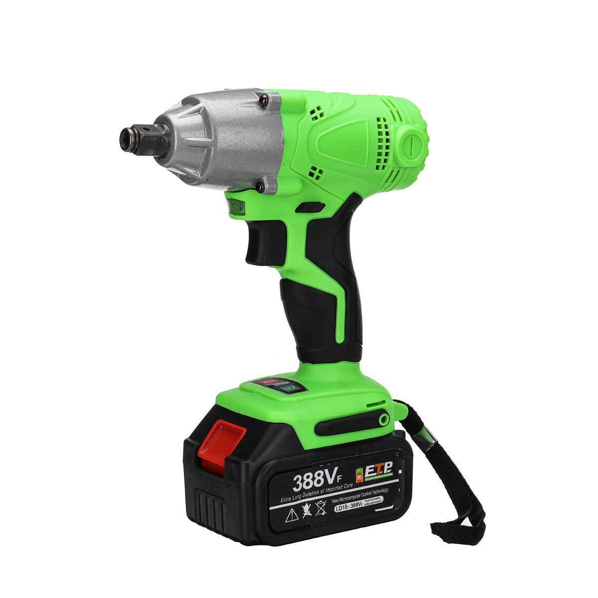 320N.m 1/2 Inch 1800RPM Electric Cordless Impact Wrench With