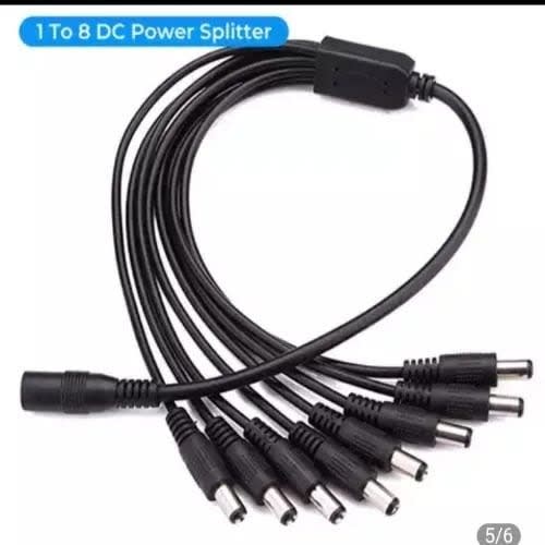 Dc Power Cable Splitter For Cctv - 8 Way