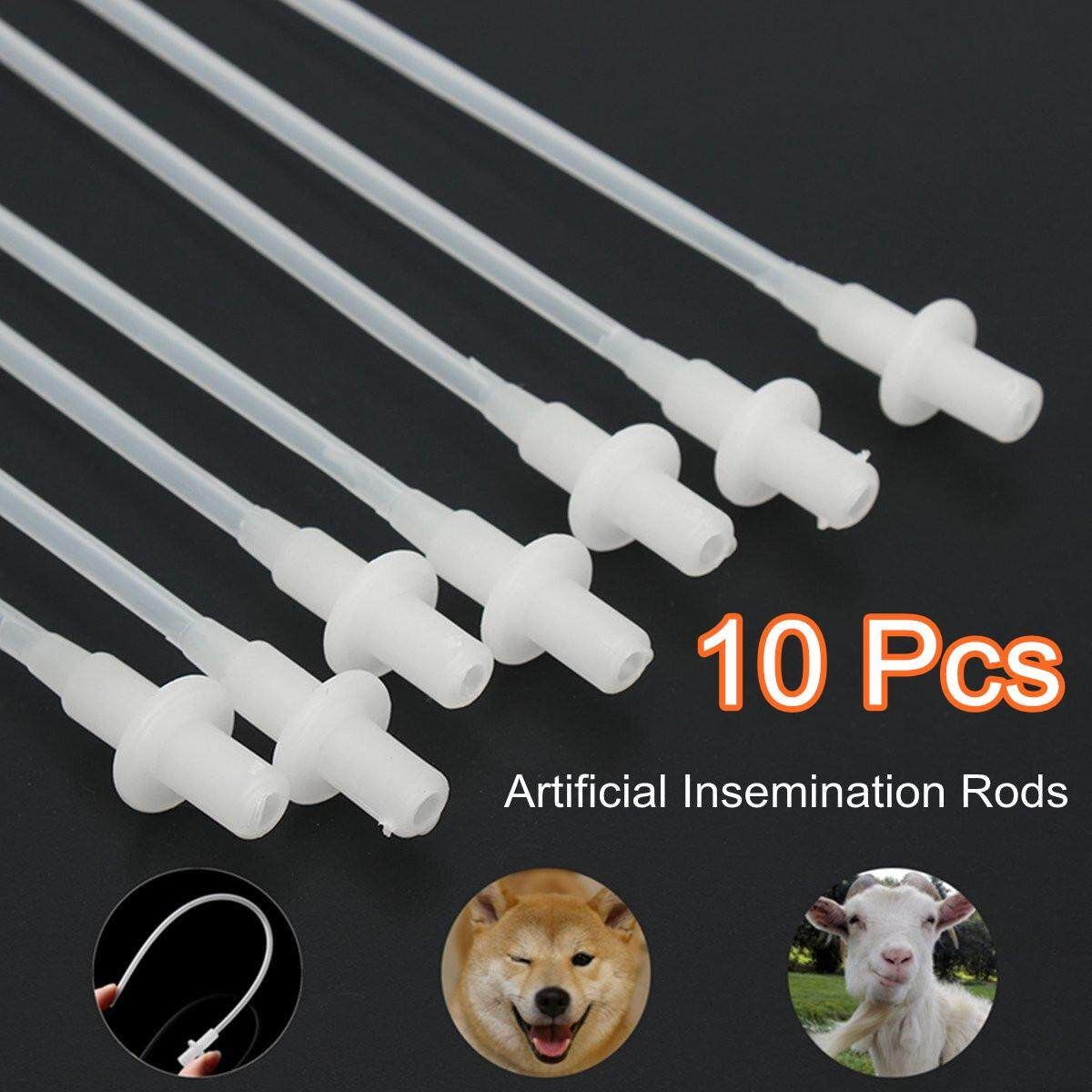 10x Canine Dog Goat Sheep Insemination Breed Whelp Catheter Rods Tube