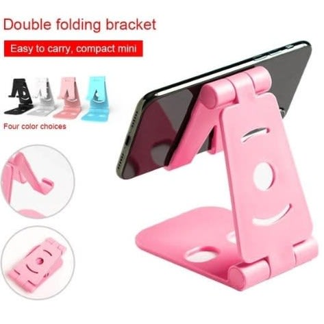 Folding Bracket Phone Holder Stand - Pink