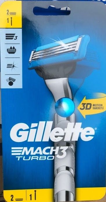 Razor Mach3 2Up Turb Gillette 1S Pk X1