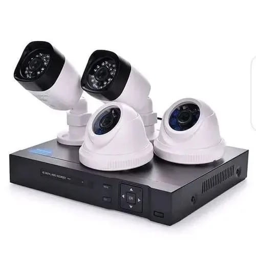 4 Channel Dvr With 2 Indoors + 2 Outdoors 2.0mp Cameras