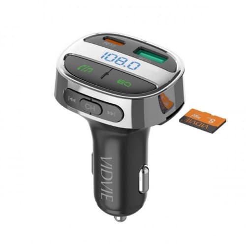 Bluetooth Transmitter - Fm02 1 x USB 18W + 1 x Type-c 30W - Black