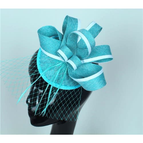 Edge  Fascinator - Turquoise