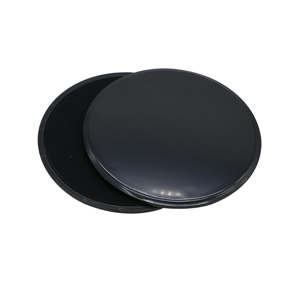 2Pcs Gym Fitness Yoga Plate Glide Slide Workout Slider Gliding Discs Black